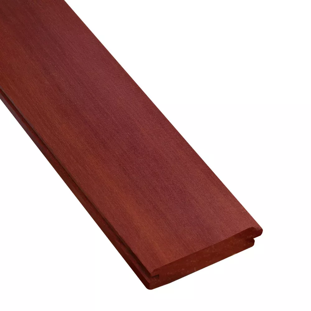 1 x 4 +Plus Brazilian Redwood (Massaranduba) Wood 45° V-Groove (21mm x 4)
