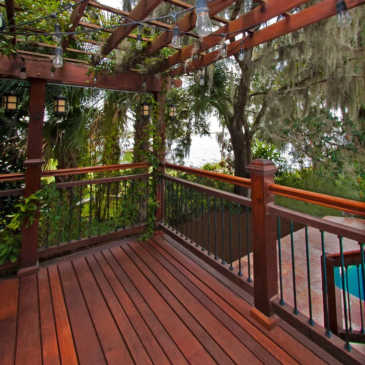 1 x 4 +Plus Cumaru Wood One Sided Pre-Grooved Decking (21mm x 4)