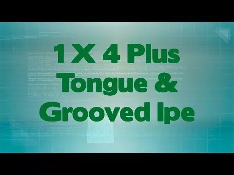 1 x 4 +Plus Ipe Wood T&G Square-Edge Decking (21mm x 4)