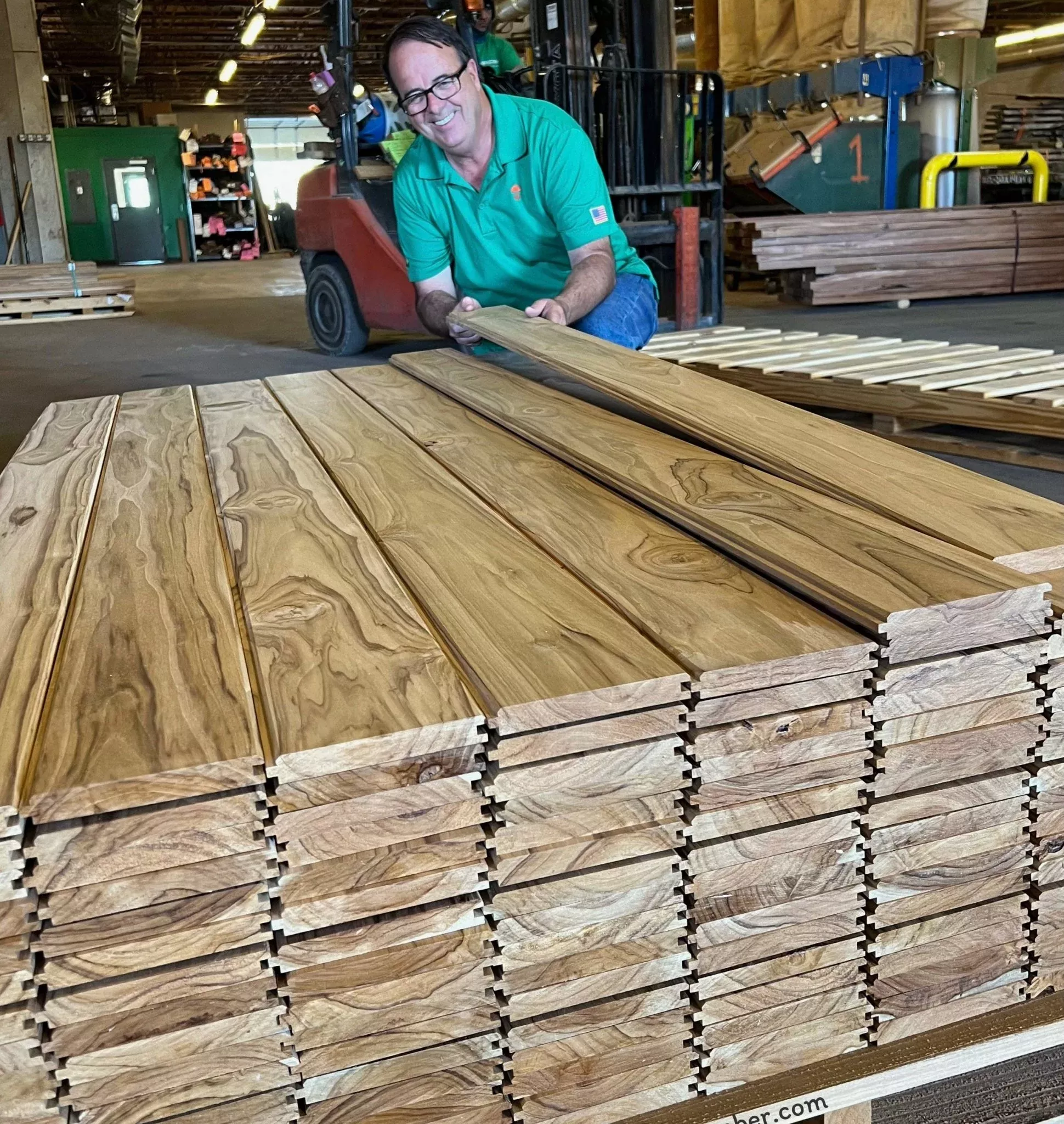 1 x 4 +Plus Teak Wood T&G Square-Edge Decking (Select Grade)