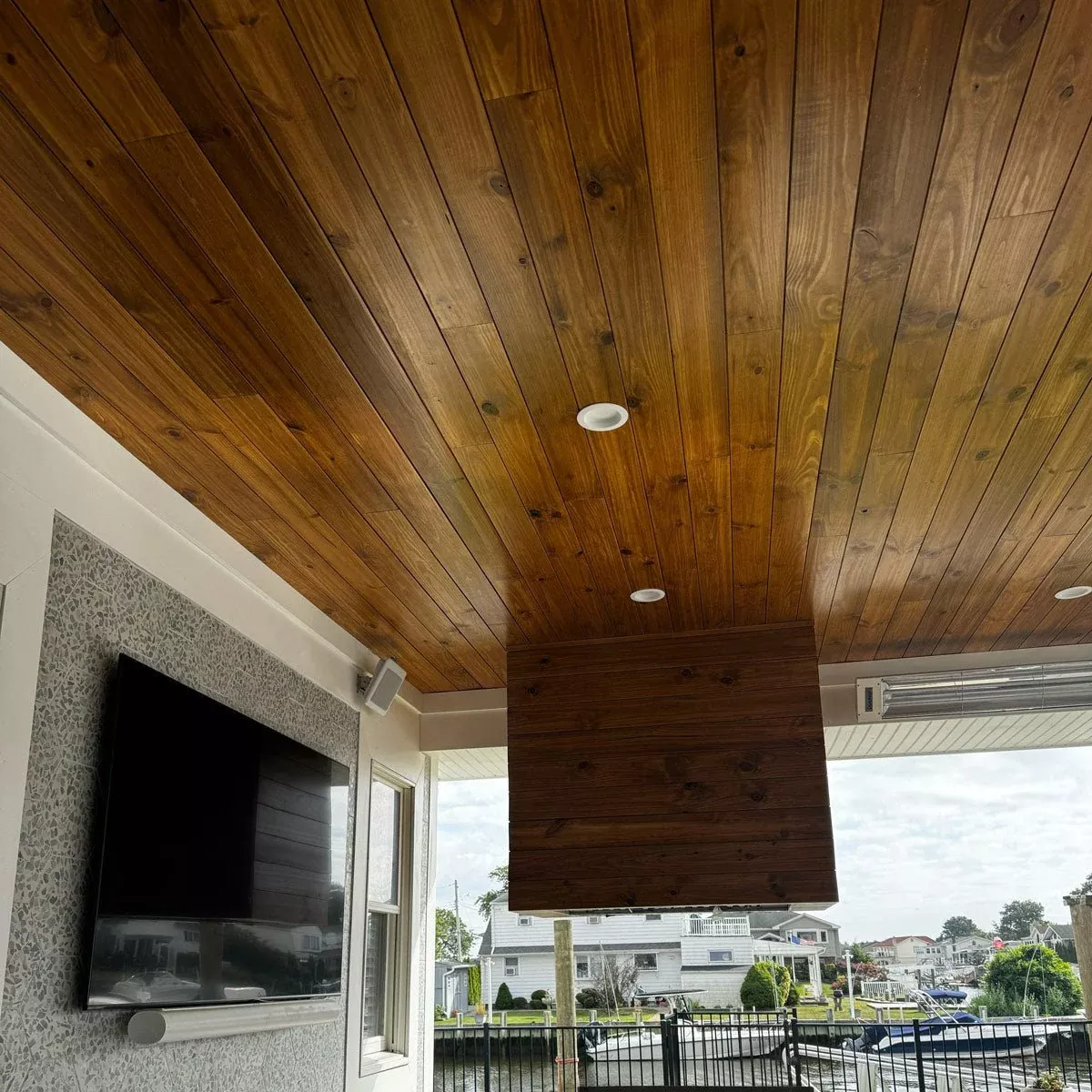 1 x 4 Teak - Plantation Wood 45° V-Groove (Select Grade)