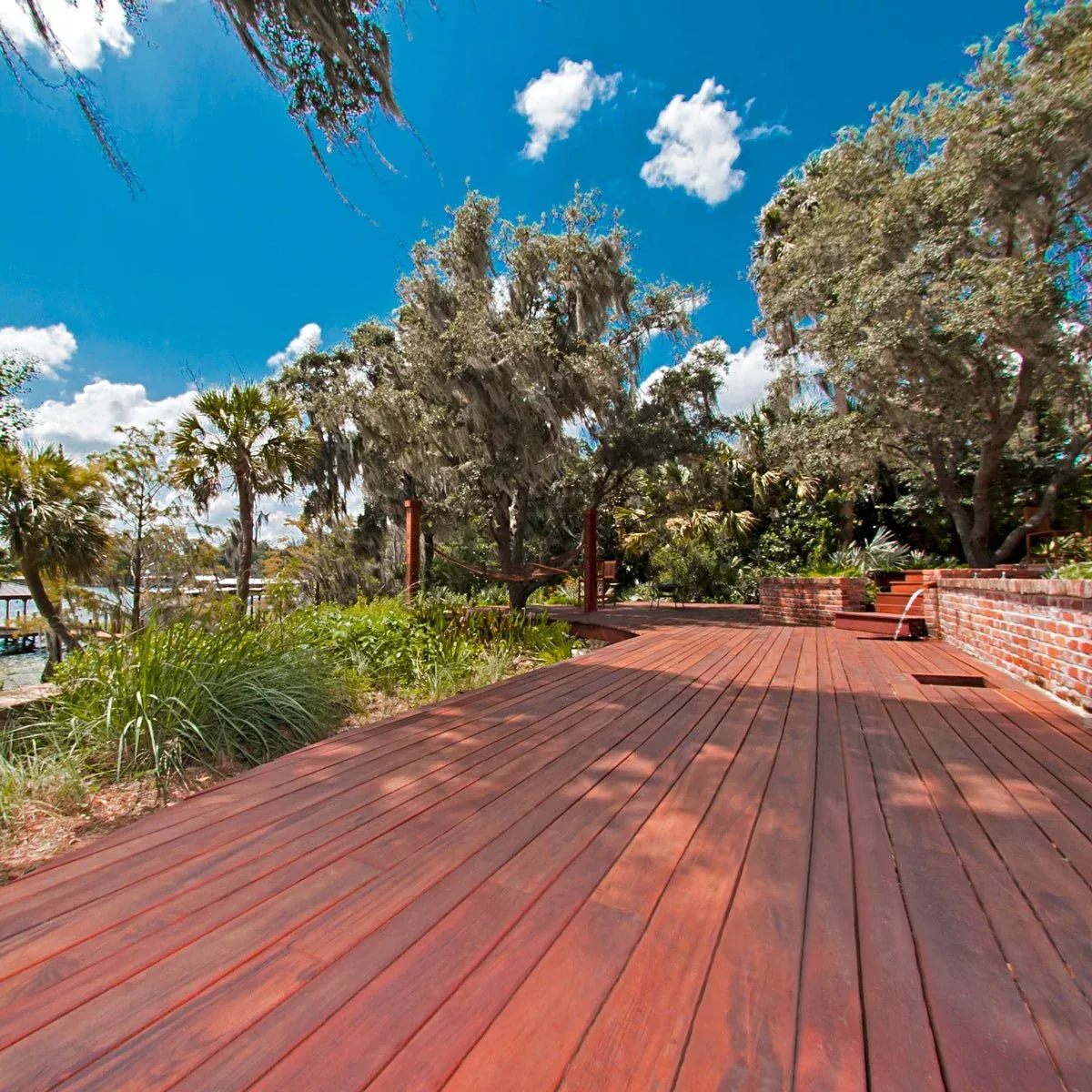 1 x 4 Tigerwood One Sided Pre-Grooved Decking