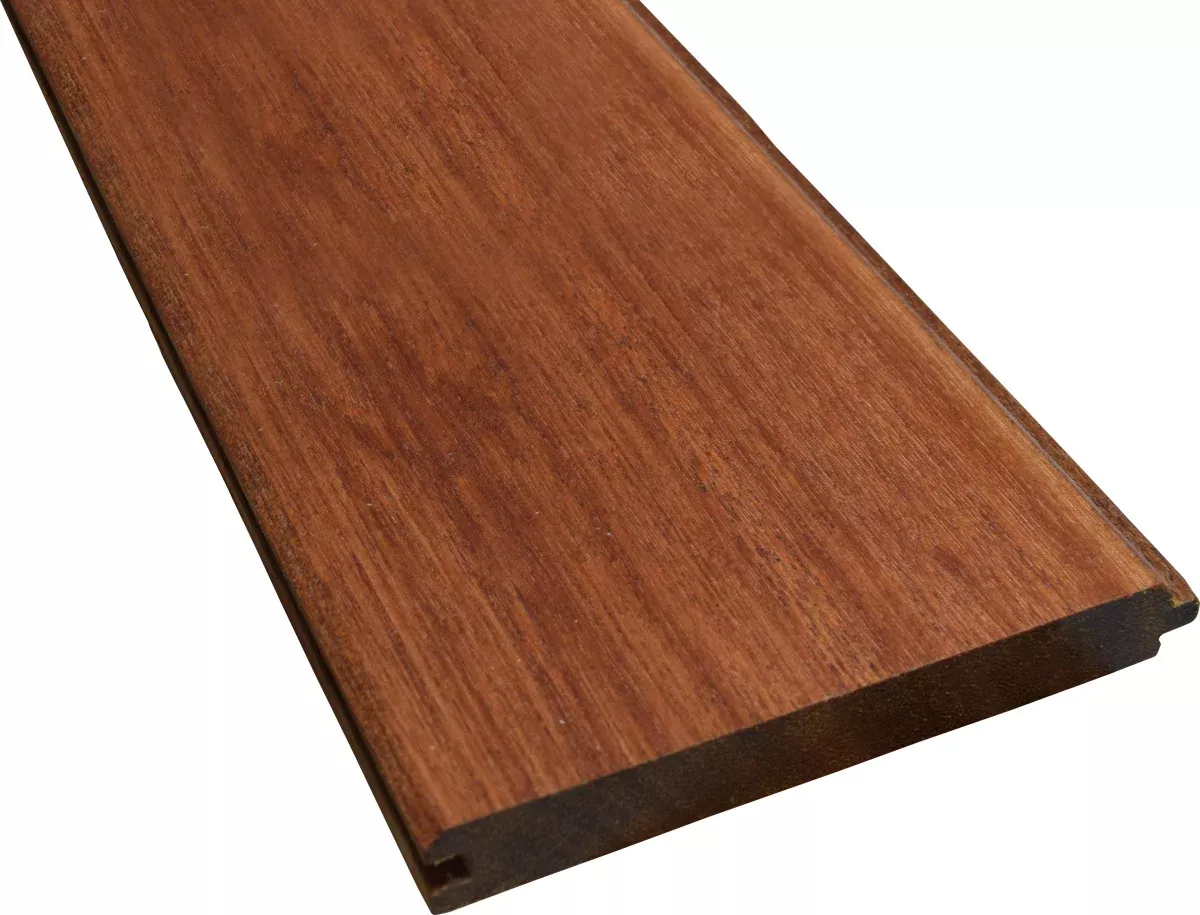 1 x 6 Mahogany (Red Balau) Wood 45° V-Groove