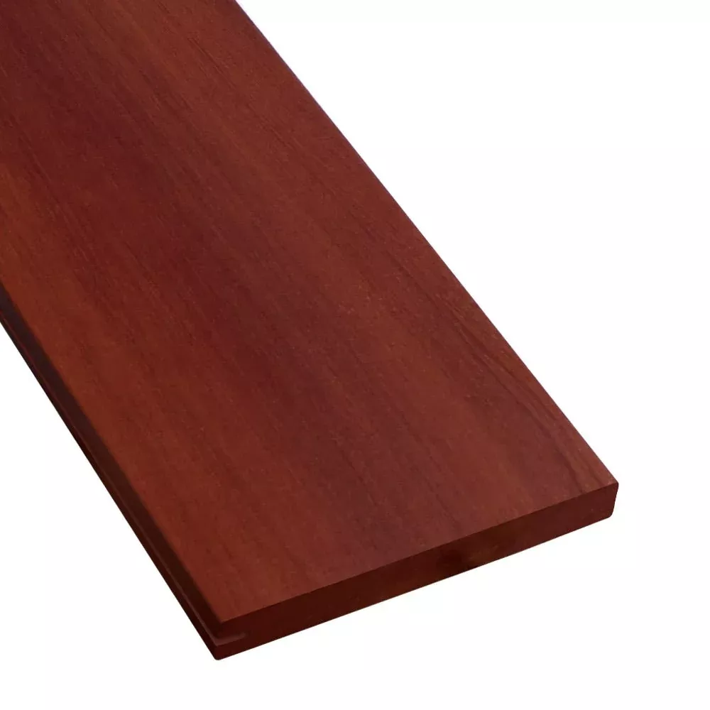 1 x 6 +Plus Brazilian Redwood (Massaranduba) One Sided Pre-Grooved Decking (21mm x 6)