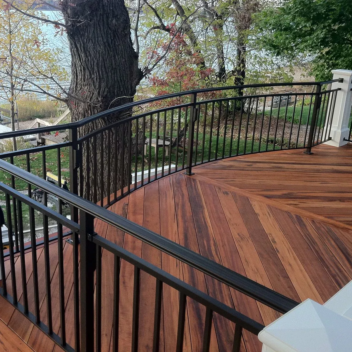 1 x 6 Tigerwood One Sided Pre-Grooved Decking