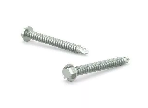 #10 X 1-1/4" Self Drilling Screws Hex Head Zinc