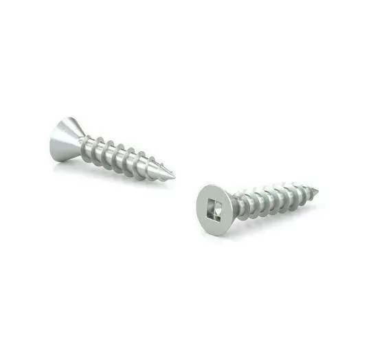 #10 X 1/2" Wood Screws Flat Head Zinc 16 PCS
