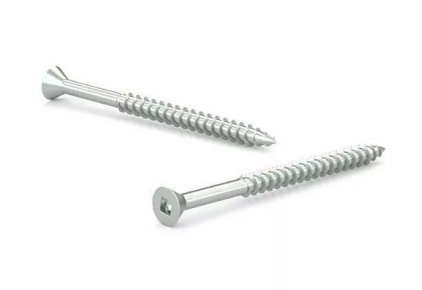 #10 X 2 Wood Screws Flat Head Zinc 100 PCS