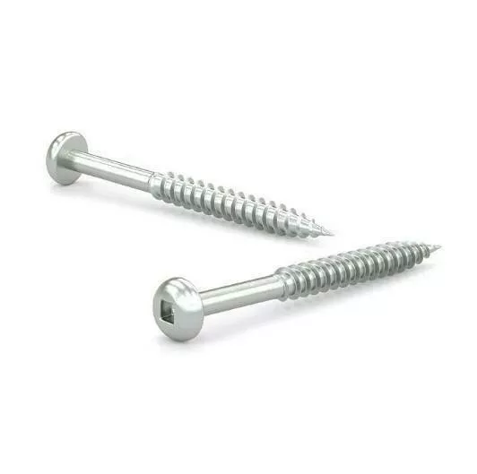 #10 X 3" Wood Screws Pan Head Zinc 6 PCS