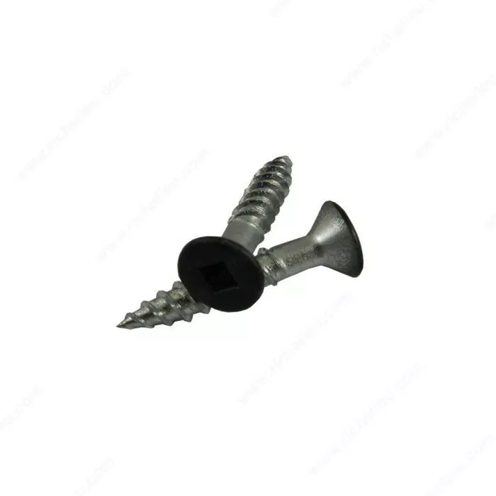 #12 X 1-1/4" Wood Screws Flat Head Black 12 PCS