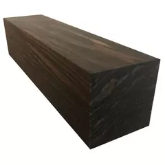 2"x2"x4" KD Macassar Ebony Wood Spindle Turning Blank