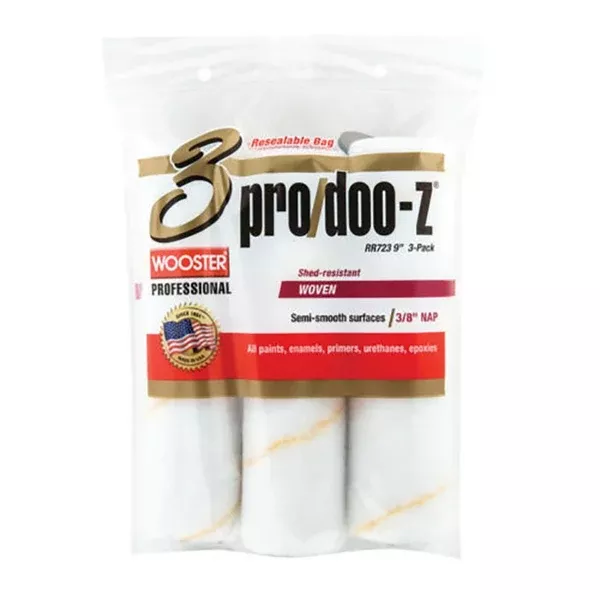 3/8" Pro/DooZ FTP Standard Roller Cover (Pack of 3)