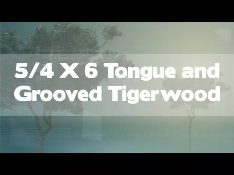 5/4x6 Tigerwood Tongue & Groove Square-Edge 6'-18' Deck Surface Kit