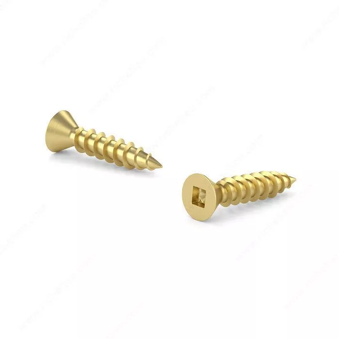 #5 X 5/8" Wood Screws Flat Head Solid Brass 38 PCS