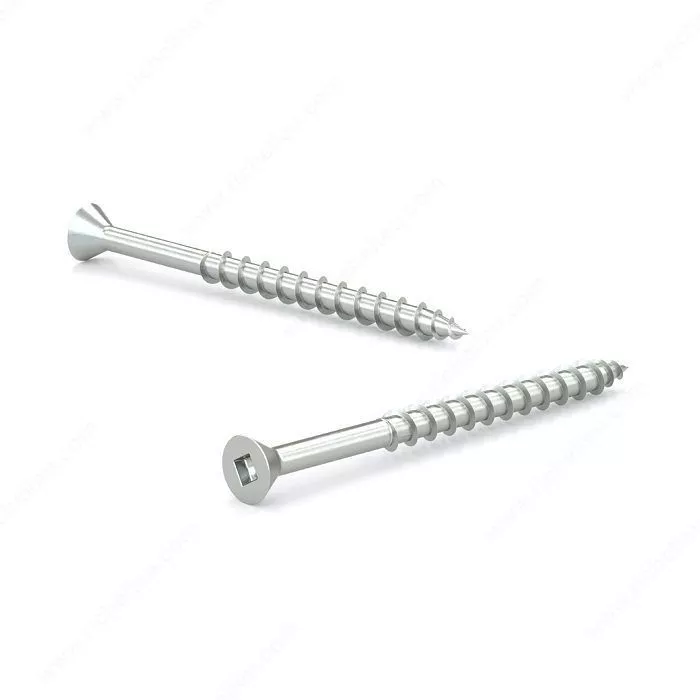 #6 X 1-3/4" Wood Screws Flat Head Zinc 12 PCS