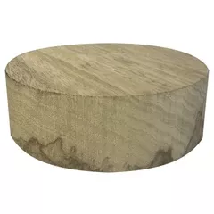 9"x2" KD White Limba Wood Platter Turning Blank