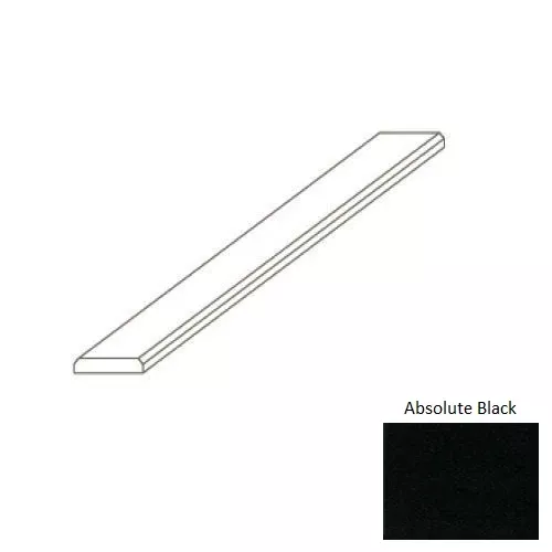 Absolute Black Granite Threshold - 2" x 36" Double Bevel