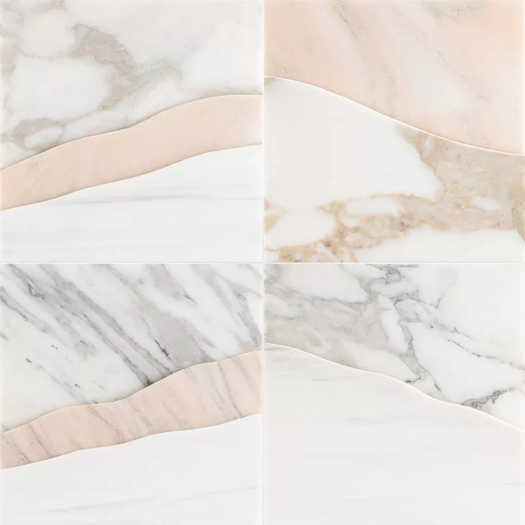 Ali Budd Kata Rosa Marble Dimensional Tile