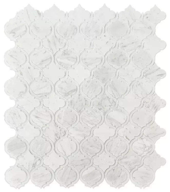 Alice White Marble and Glass Mosaic