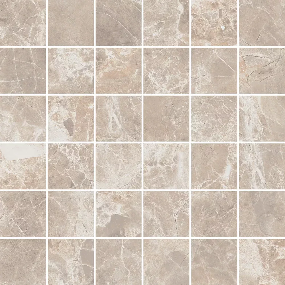 Alpha Beige 2x2 Matte Porcelain Mosaic Tile