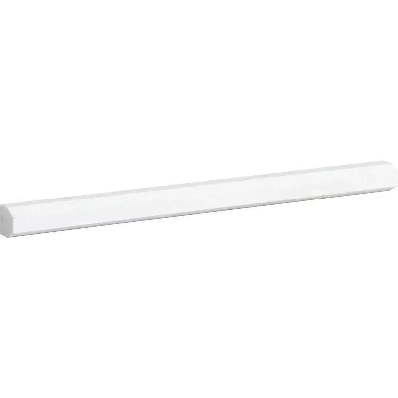 Alpina White Polished Pencil Liner Marble Moldings 1/2x12