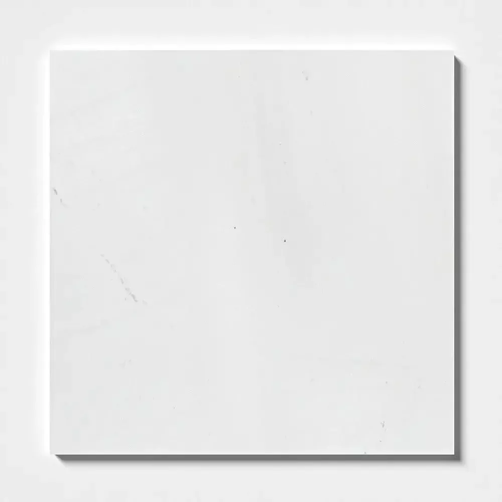 Alpina White T Honed Marble Tiles 18x18