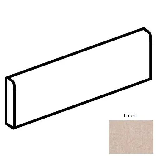 Alterations Linen Porcelain Floor & Wall Trim - 3" x 24" Bullnose