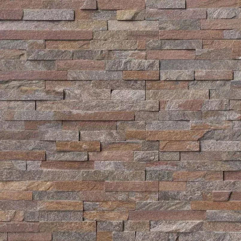 Amber Falls 6x24 Splitface Quartzite Ledger Stone