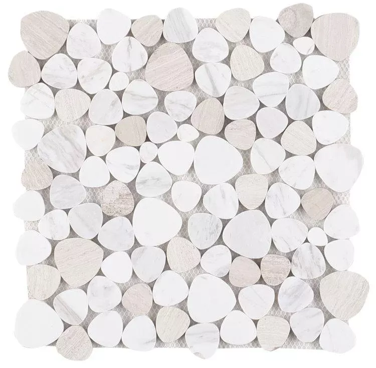 Aphrodite Loft Pebble Polished MarbleMosaic