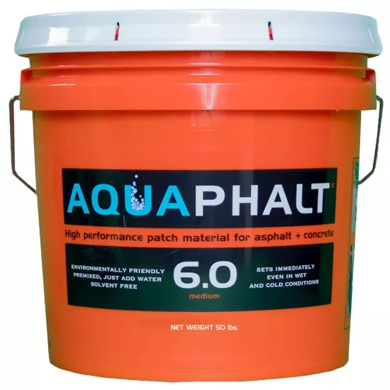 Aquaphalt 6.0 - Cold Patch Asphalt Repair - 3.5 Gallon Bucket / 50 lb