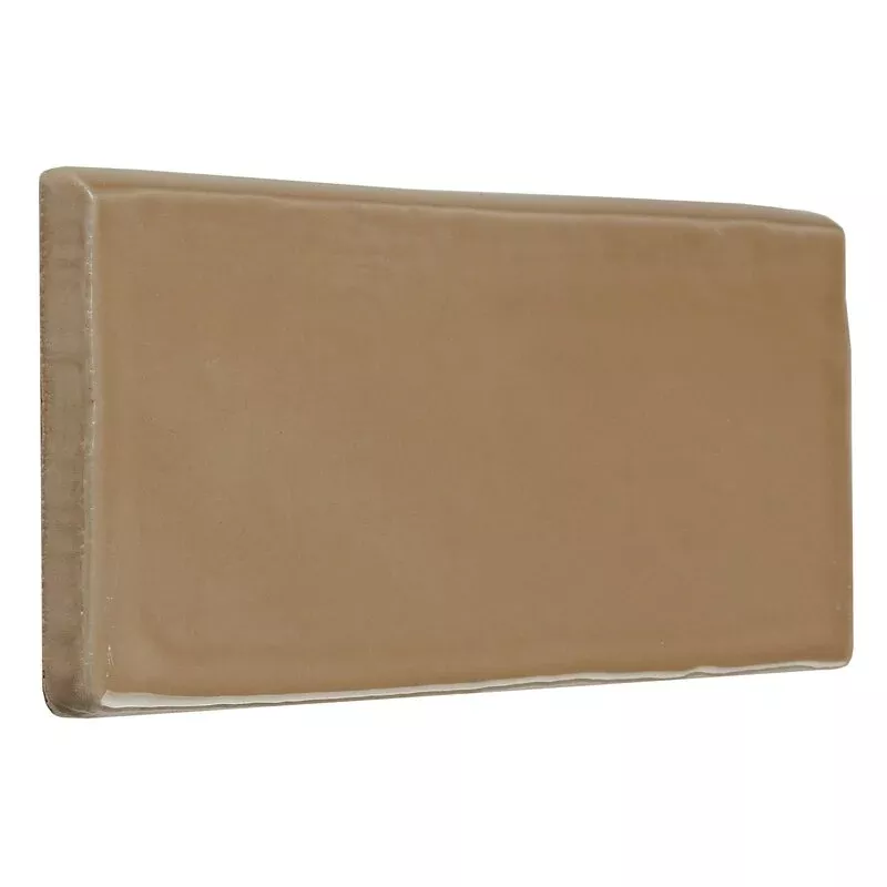 Artigiano Tremiti Sand Ceramic Wall Trim - 3" x 6" Bullnose