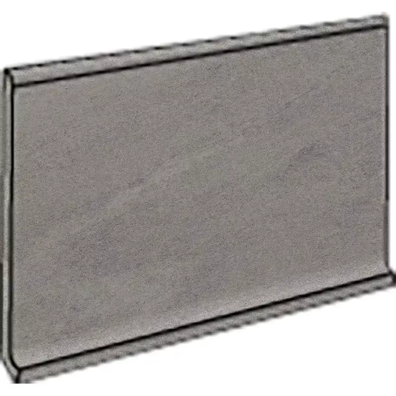 Atelier Olive Grey Honed Cove Base Concrete Look Porcelain Mouldings 6x12