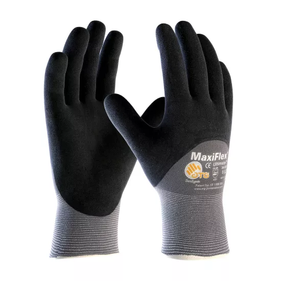 ATG MaxiFlex Ultimate Gray Glove - Cut Level A1 - L (12 Pack)