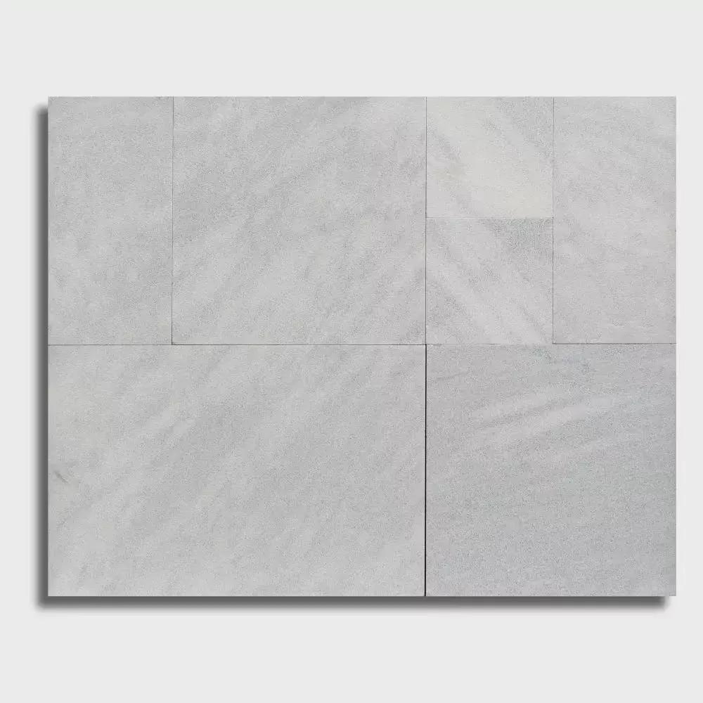 Atlantic Blue Sandblasted French Pattern Marble Pavers French Pattern