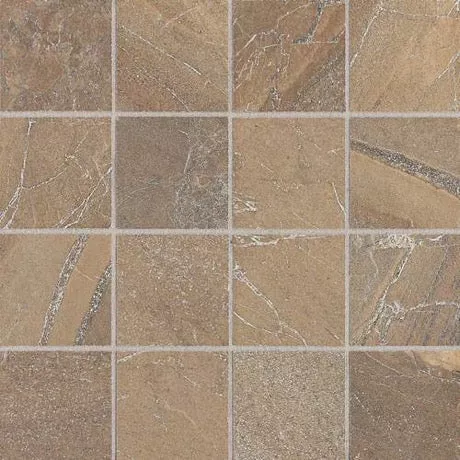 Ayers Rock Bronzed Beacon Porcelain Mosaic - 3" x 3"