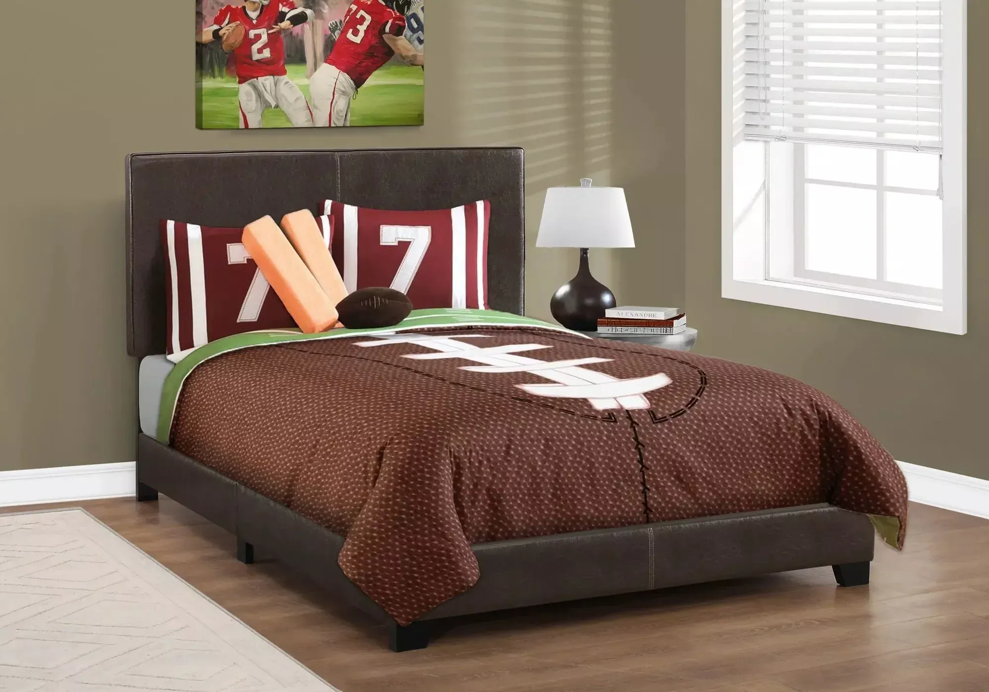 Bed Upholstered, Transitional