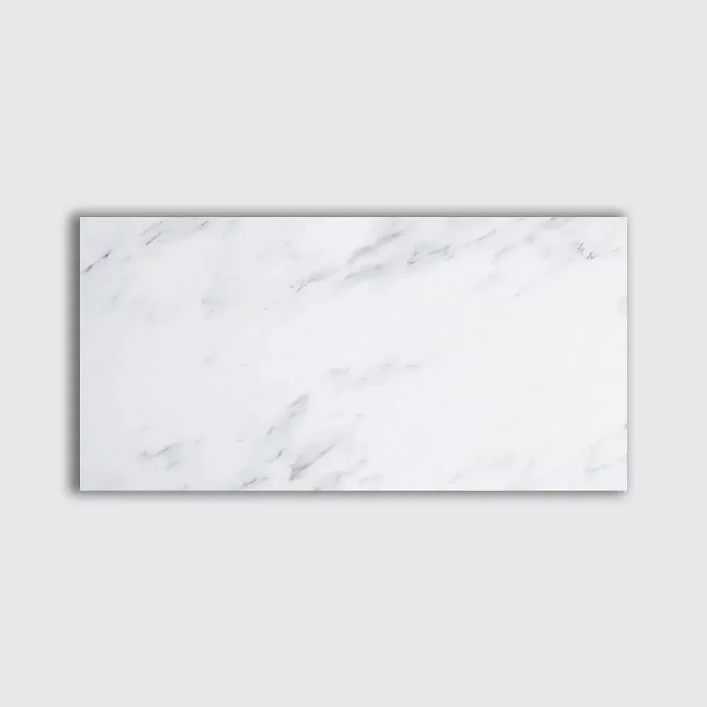 Bella White Honed Marble Tiles 12x24