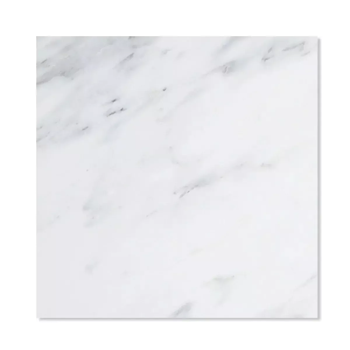 Bella White Polished Marble Tiles 18x18