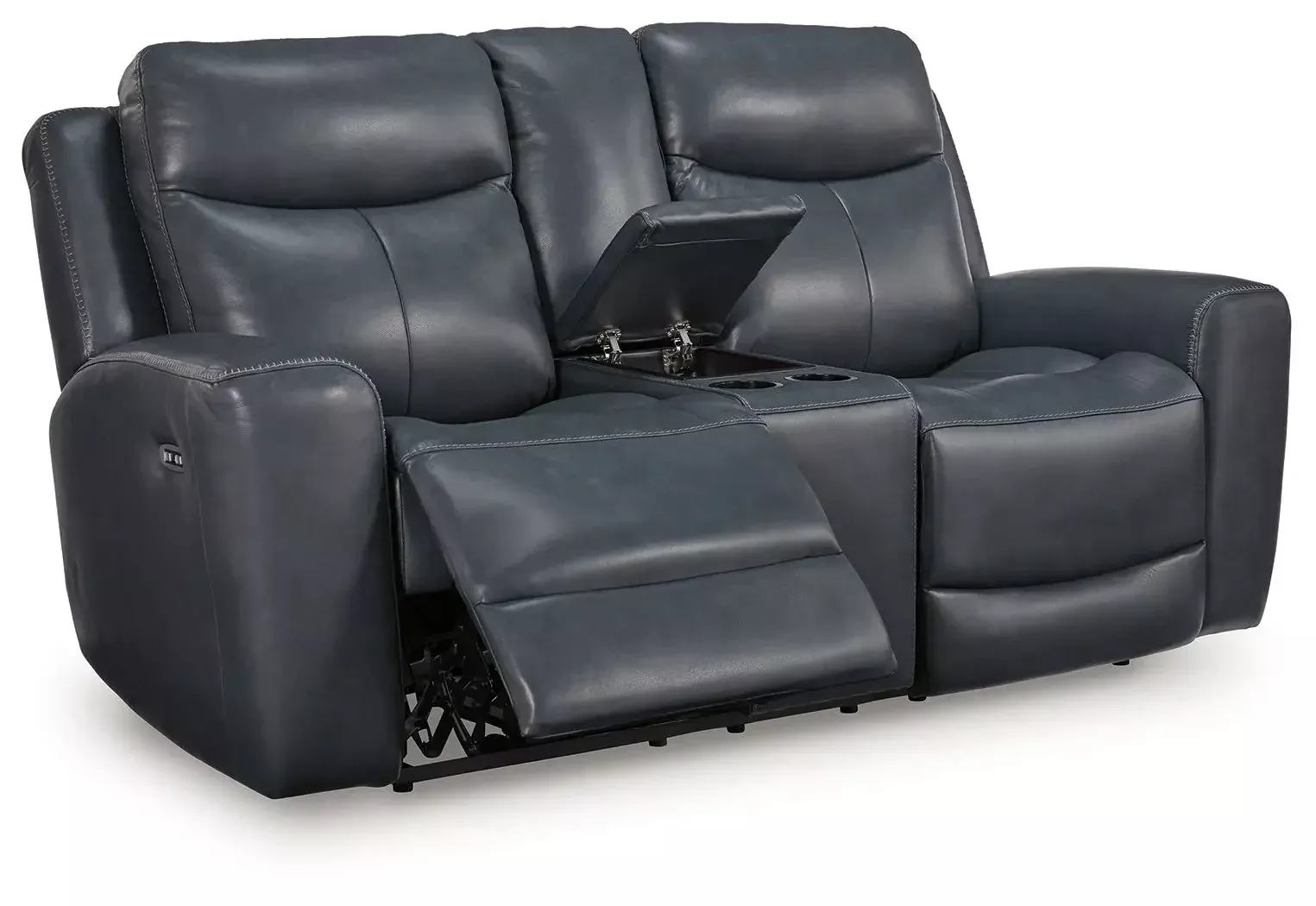 Bexhurst - Power Reclining Loveseat With Console / Adjustable Headrest
