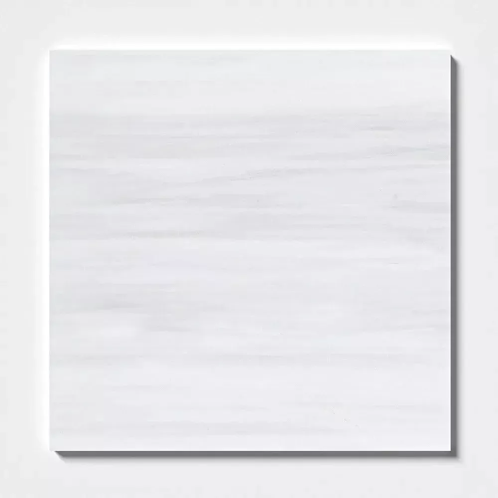 Bianco Dolomiti Honed Marble Tiles 18x18