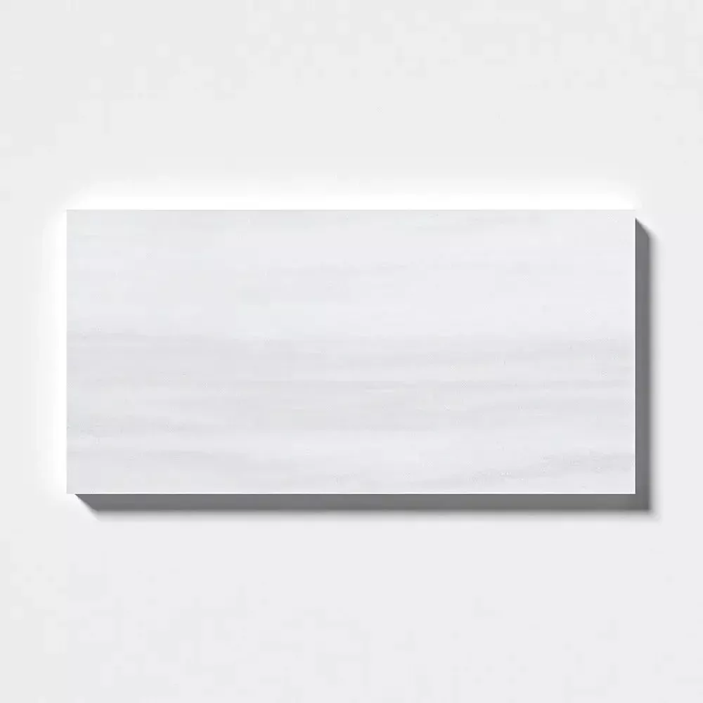 Bianco Dolomiti Honed Marble Tiles 6x12