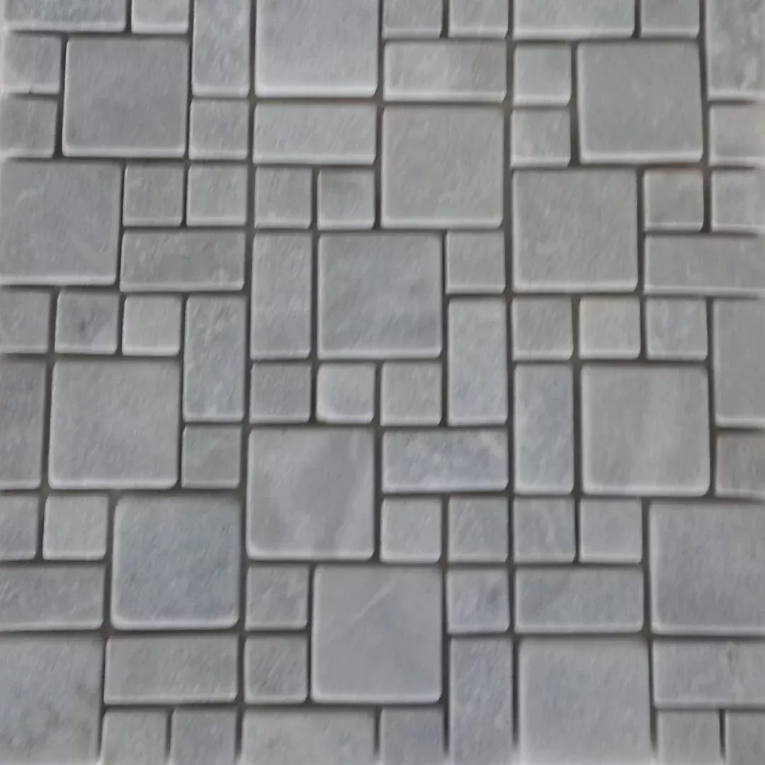 BIANCO GREY MINI PATTERN, ROMAN MINI, Mosaic - Mediterranean