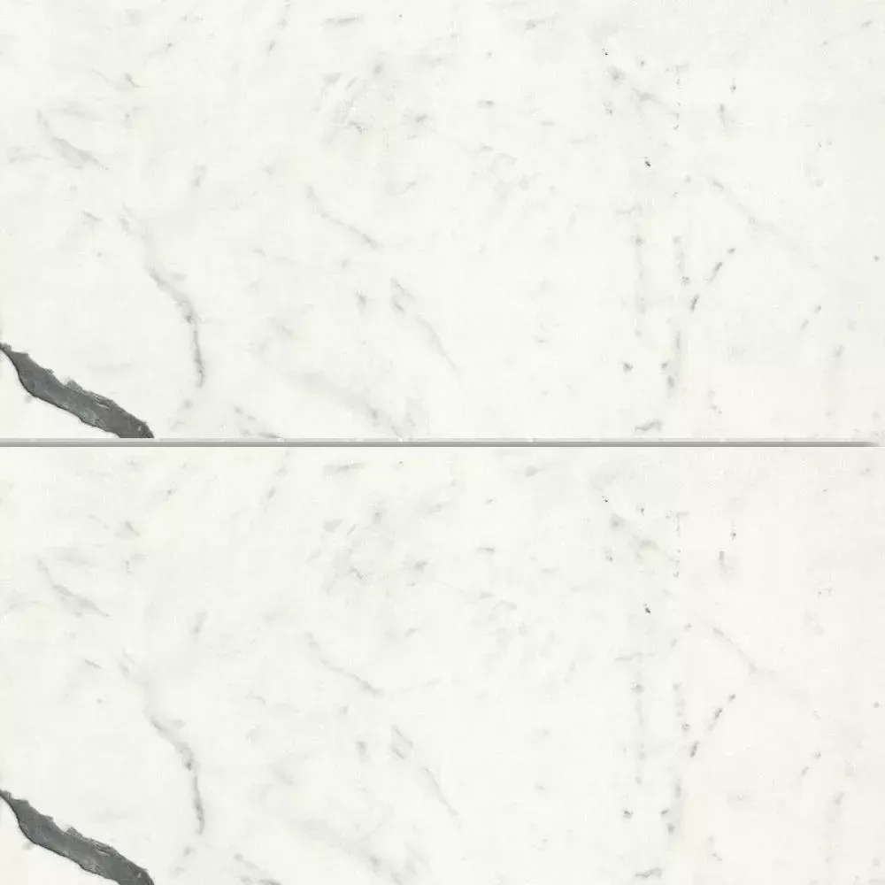 Bianco S Polished Marble Look Porcelain Tiles 12x24