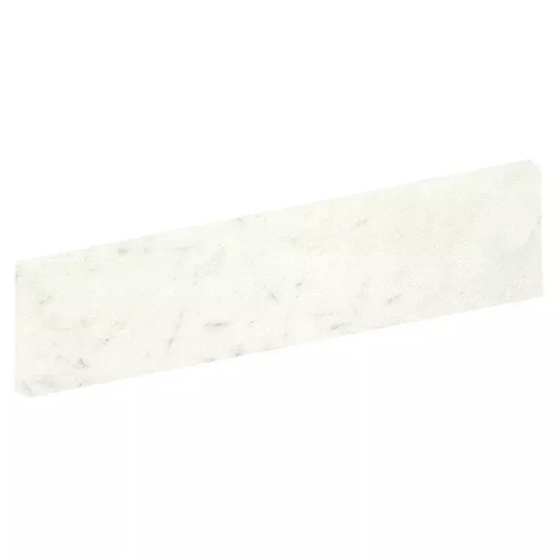 Bianco Statuario Gloss Bullnose Marble Look Porcelain Tiles 4x24