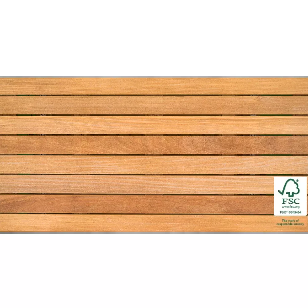 Bison 2′ x 4′ FSC 100% Cumaru Wood Tile – Smooth