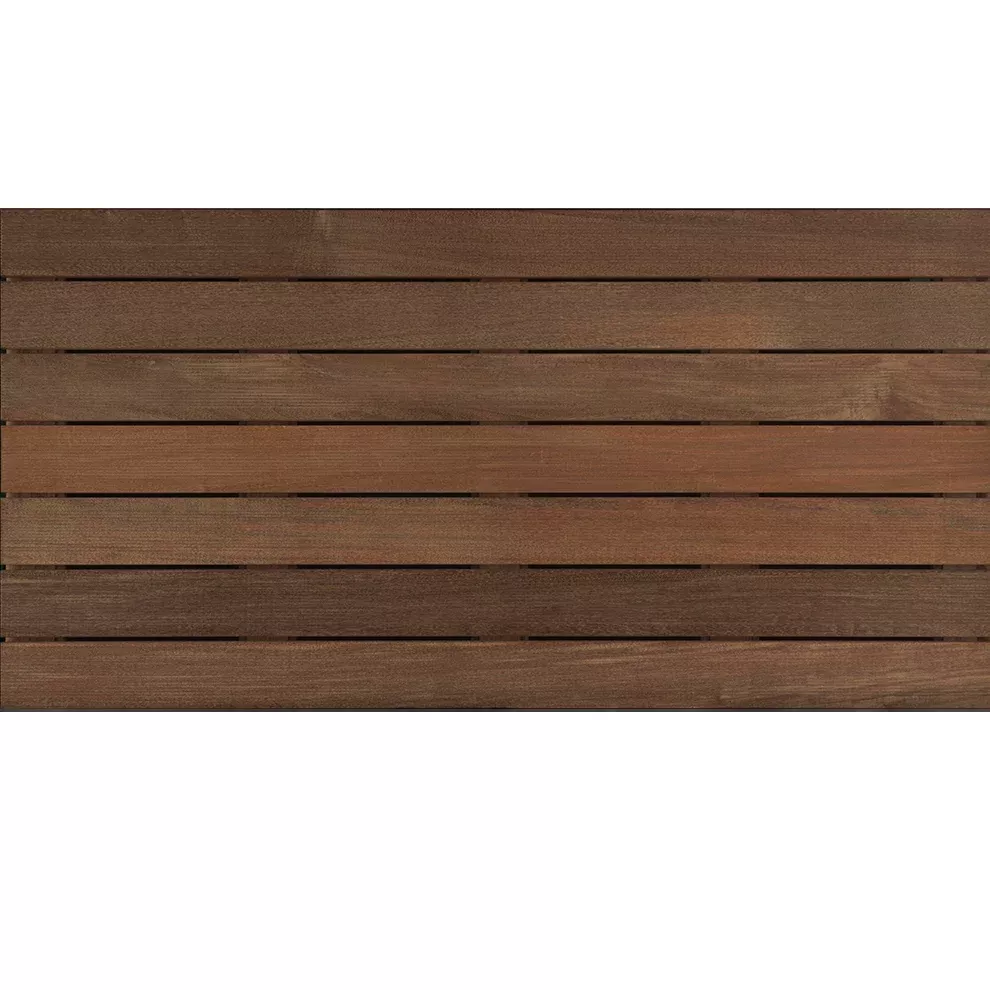 Bison 4′ x 2′ Ipê Wood Tile – Ribbed