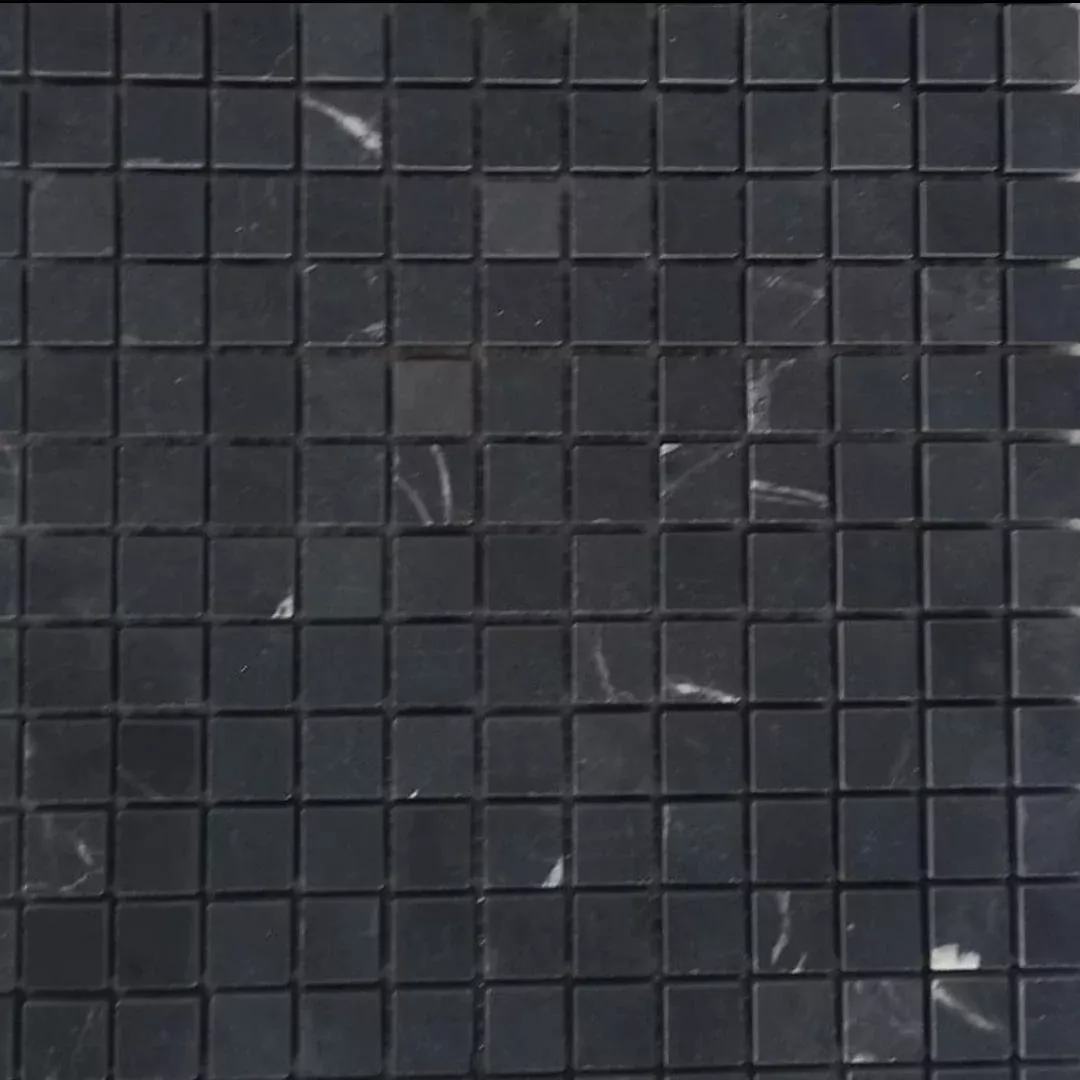 BLACK MARBLE, SQUARES MINI, Mosaic - Mediterranean