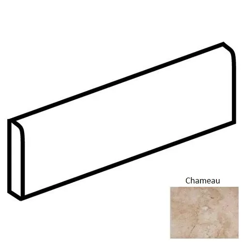 Bordeaux Chameau Porcelain Floor & Wall Trim - 3" x 13" Bullnose