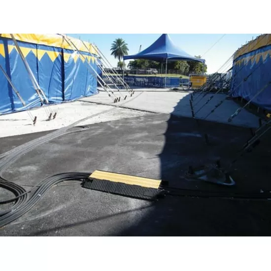 Cable Protector / Cable Ramp 2-1/4" 3 Channel - 3' L