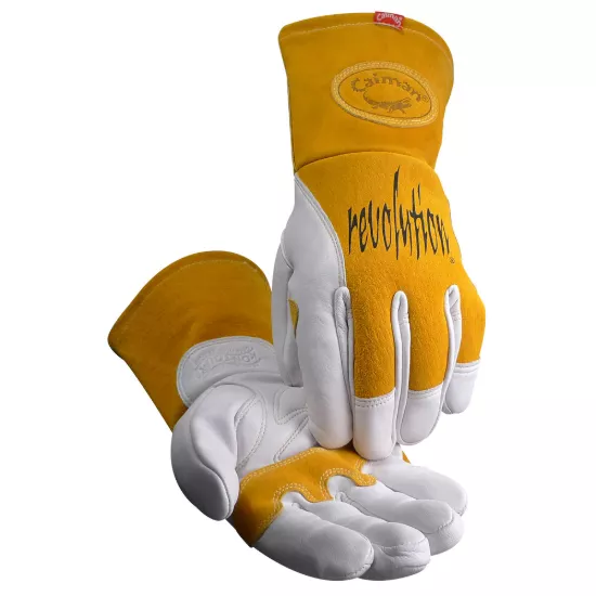 Caiman Cow Grain MIG/Stick Welder Gold Glove - XL (Per Pair)
